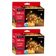2x Sansai 100 LED Electric Bubble Decorative/Christmas String Lights Warm White