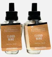 NEW 2 BATH & BODY WORKS CLOUD NINE WALLFLOWERS HOME FRAGRANCE 0.8 OZ REFILL BULB