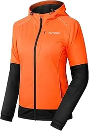 [KUTOOK] Women's Waterproof Raincoat,Winter Windproof coat,Lightweight Softshell Windbreaker for Hiking Running Cycling Sports