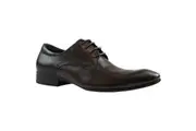 Mens Zasel Peter Dark Brown Leather Lace Up Work Formal Dress Wedding Shoes