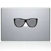 The Decal Guru 1905-MAC-12M-BLA Party Glasses Decal Vinyl Sticker, Black, 12"...