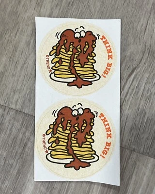 Trend PANCAKE SYRUP Scratch & Sniff Stickers 80s Stinky Retro Lot 2 NEW FRESH