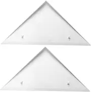 EXAOMBLE 2pcs Foosball Table Accessories Triangle Protector Corner Cover Foosball Supply Foosball Table Triangle Corner Foosball Table Parts Edges Cushion Foosball Supplies White Plastic Pp