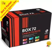 72 x Olympic Raffle Tickets Check Books Door Prize 1-100 with 6 Colours in Box