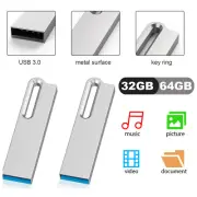 USB Flash Drive 3.0 32GB 64GB Memory Stick Elegant Thumb Drive File Sharing