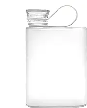 Outdoor Pumpkin Waterproof: Handbag Water Bottle, Flat and Slim Format 380ml | Lightweight Clear Bottle with Silicone Seal, Perfect for Camping, Travel, Hiking