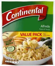 Continental Alfredo Pasta & Sauce Value Pack 145g x 5