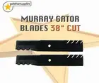 2 x Heavy Duty Gator Ride-On Mower Blades To suit selected MURRAY 38" Cut