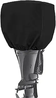 Boat Engine Motor Cover, Waterproof Outboard Propeller Hood, 210D Oxford Fabric Dinghy Protector for Ship, Barge, Skiff, Yacht 15HP