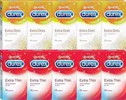 Durex Extra Thin, Extra Dots Condoms (Pack of 100)