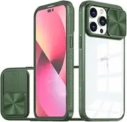 for iPhone 15 14 13 12 11 Pro Max 11 Mix Color Clear Push Window Lens Cover Slide Camera Protection Shockproof Bumper Phone Case,T2,for iPhone 15 Pro