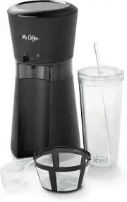Mr. Coffee Iced Coffee Maker, Single Serve Machine with 22-Ounce Tumbler and Re