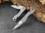 Mini TC4 Titanium Alloy Folding Blade Knife Pocket Keychain Outdoor Camping Tool