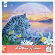 750 Pieces Jigsaw Puzzle Tigers Twilight Love Kentaro Nishino Ceaco With Poster