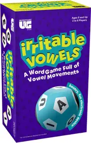 University Games Irritable Vowels Word Game 2-6 Players Ages 8+ (UNI01034)