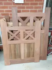 JARRAH KARRI timber gate 1200 X 1000, PICKET FENCE GATES OUTDOOR DOMINO JOINERY