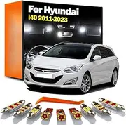 19Pcs LED Bulb Trunk Plate Light Kit, for Hyundai i40 Sedan Wagon CW 2011-2016 2017 2018 2019 2020 2021 2022 2023 Interior