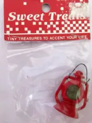 Acclaim Sweet Treats Vintage Dollhouse Decor Red Kerosene Lantern