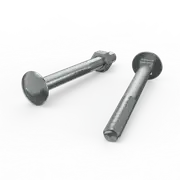 ZENITH M10 x 100mm Zinc Plated Cup Head Bolt and Nut