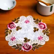 6 pcs silks and satins Embroidered Fabric Tableware Mat Room