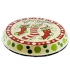 Burton & Burton 4.00In Chip And Dip Christmas Plate, Ceramic, Cake Plate 1197137