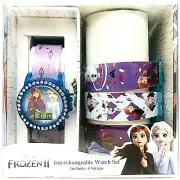 Accutime Watch Corp Disney Frozen II Interchangeable Watch Set With 4 Straps