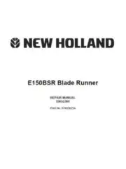 New Holland E150BSR Blade Runner Excavator Service Repair Manual Delivered Today