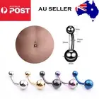 316L Titanium Surgical Steel Belly Banana Body Piercing Jewelry Bar Ring Navel