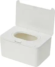 HOOTNEE Wipe Dispenser with Cover Modern Tissue Holder for Wipes Refillable Tissue Storage Box Compact and Lightweight Design for Home Travel and Stroller Use