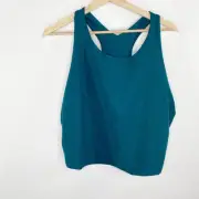 Beyond Yoga Deep Sea Blue Spacedye Focus Cropped Tank Bra Womens Size 3X