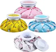 4 Reusable Ice Packs for Cooling Ice Packs PVC Ice Packs Physical Cooling Cloth for Pain Relief 14.5*14.5cm