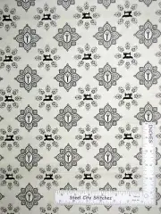 Sewing Machine Scissors Motif Ecru Cotton Fabric Quilting Treasures By The Yard