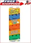 Scrub Daddy 3 Pack- Dish Scrubber + Non-Scratch Cleaning Sponges Kitchen