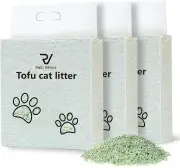 Tofu Cat Litter - Strong Clumping, Ultra Absorbent, Odor Control, Flushable, Low