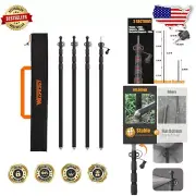 Telescoping Aluminum Tarp Poles 8.37ft - Lightweight Camping Gear Set of 4