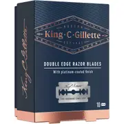 Gillette King C Double Edge Razor Blades 10 pack