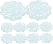 Minkissy Convenient Portable Soap Tablets 50 Pieces Elephant Pattern Travel Hand Soap Sheets Camping Outdoor Use