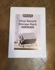 Vinyl Record Storage Holder Rack 80-100 LP Scratch Resistant 45 Degree Tilt NIB
