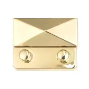 Turn Lock Clasp 44mm x 35mm Alloy Purse Closure Thumb Lock(Light Gold)