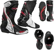 Motocross Boots CE Certified Motorbike Protective Sports White 44