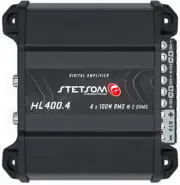 Stetsom HL400.4 2ohm Class D Full Range Amplifier 4 Channel 400 Watts, RCA Input