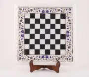 15'' Marble Octagon Chess Table Top with Inlay Art Coffee Table for Home c14
