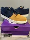 Nike SB Dunk Low Pro PRM" 90s Backpack" Navy/Ochre- Men's shoes Size 12