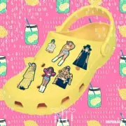 Beyonce Shoe Charms compatible with Clogs Holey Shoes 6 pcs