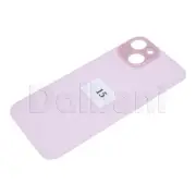 Back Glass Rear Housing Battery Cover Camera Lens For iPhone 15 Pink