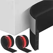 WOTOW Door Draft Stopper - Weather Stripping Door Seal Strip - Soundproofing Under Door Sweep Gap Filler for Garage Window, 5cm W x 2 * 1.5m L