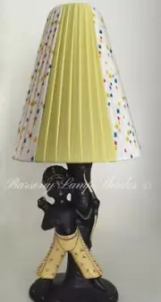 PLASTIC RIBBON LEMON & STARBURST SMALL CONE LAMPSHADE for BARSONY LADY/MAN LAMP