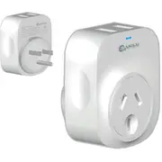 Sansai STV-3009 Outbound USB Travel Adapter - NZ / AU to USA Plug with 2x USB-A Fast Charge Ports (2.1A) [STV-3009]