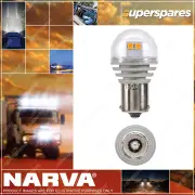 Narva 12 Volt Bau15S L.E.D Ind Globes 1800K Amber - Blister Pack Of 2