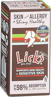 LICKS Pill-Free Solutions LSC30PK Skin + Allergy Remedy